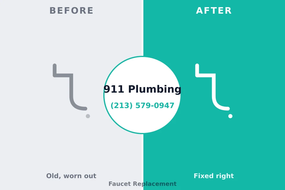 Before and after: plumbing repair Fair Grove, MO